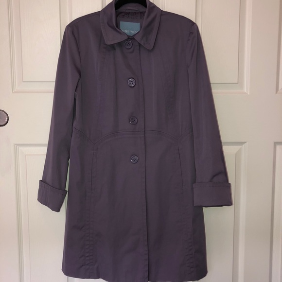 Nine West Raincoat peacoat style beautiful color - Picture 2 of 7